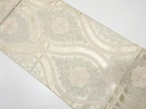 アンティーク　花立涌模様織り出し袋帯（着用可）